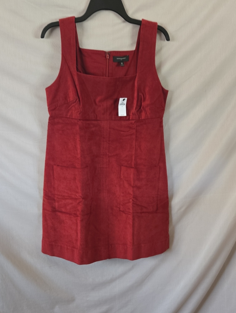 Banana Republic Red Square-Neck Mini Dress with Pockets